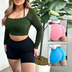 Women's Booty Yoga Shorts (1+1)