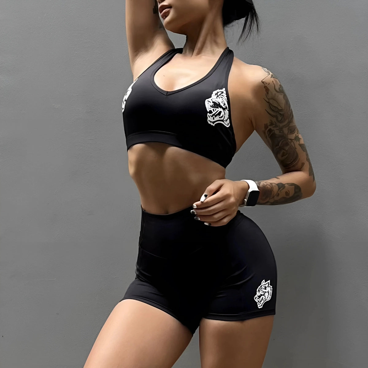 Women's Wolves Two-Piece Yoga Set (1+1)