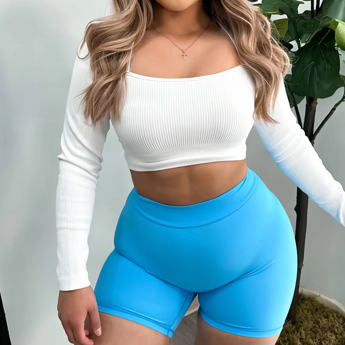 Women's Booty Yoga Shorts (1+1)