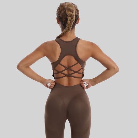 Дамски спортен комплект Slim две части (къс) (1+1)