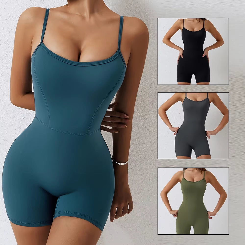Women's One-Piece Yoga Jumpsuit (1+1)